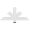 Ekena Millwork Redmond Architectural Grade PVC Gable Bracket, 36"W x 16 1/2"H x 2"D x 4"F, 11/12 Pitch GBP036X17X0204RED00 - alternate 4